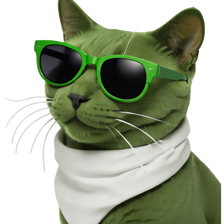 Cat with sunglasses emoji