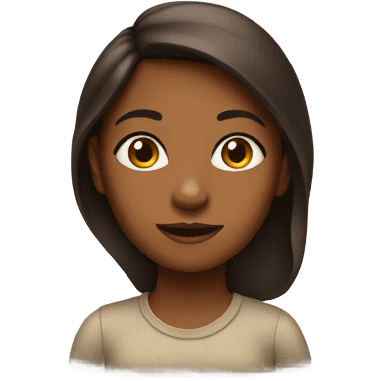 Sneaky brown skinned firl emoji