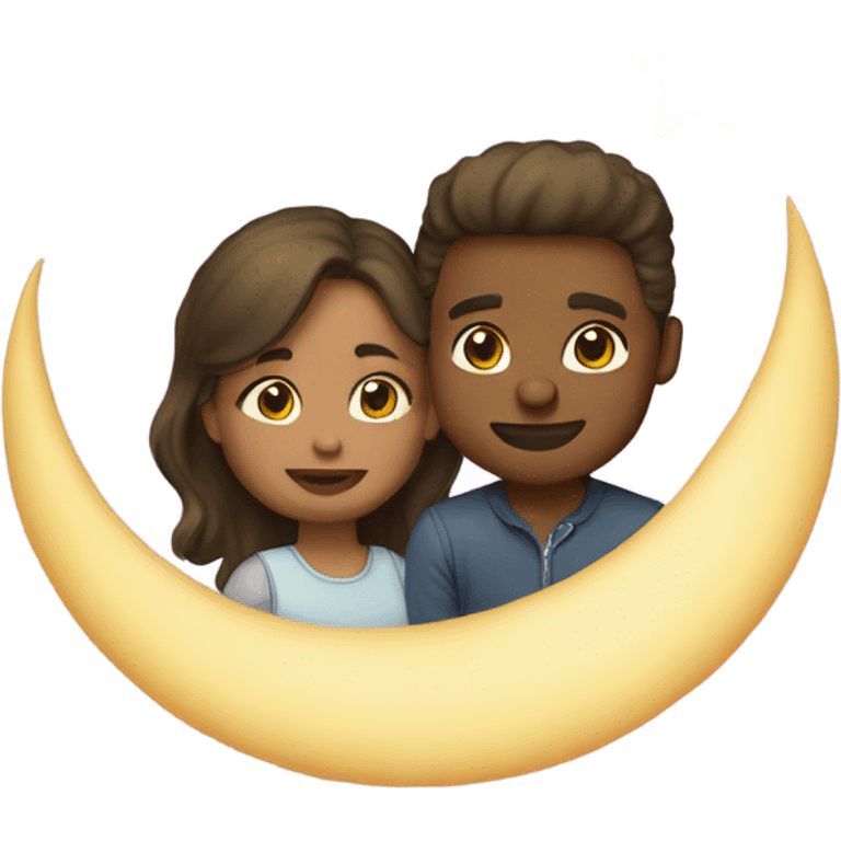 Love you to the moon and back emoji