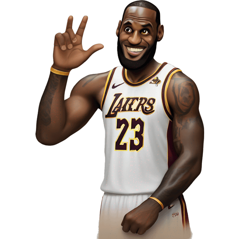 Lebron James as goat emoji