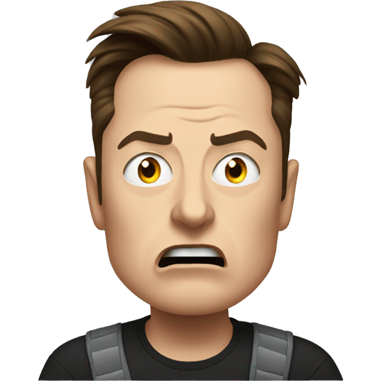 Elon musk Angry emoji