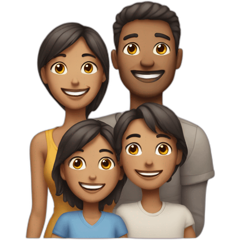 happy family emoji