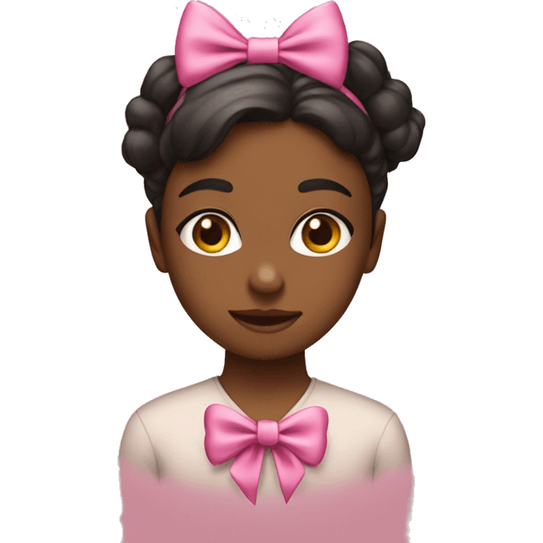 I’m just a girl with a pink bow emoji