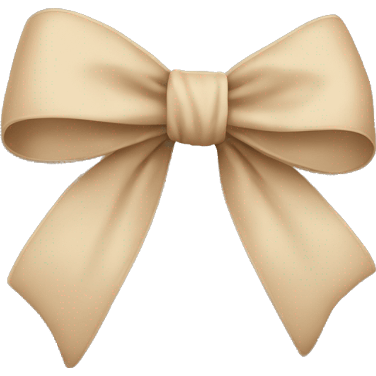 Beige bow  emoji