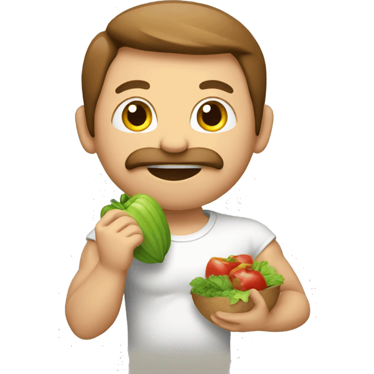 eating healthy musculr emoji