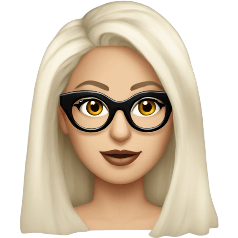 Lady gaga classy glasses  emoji