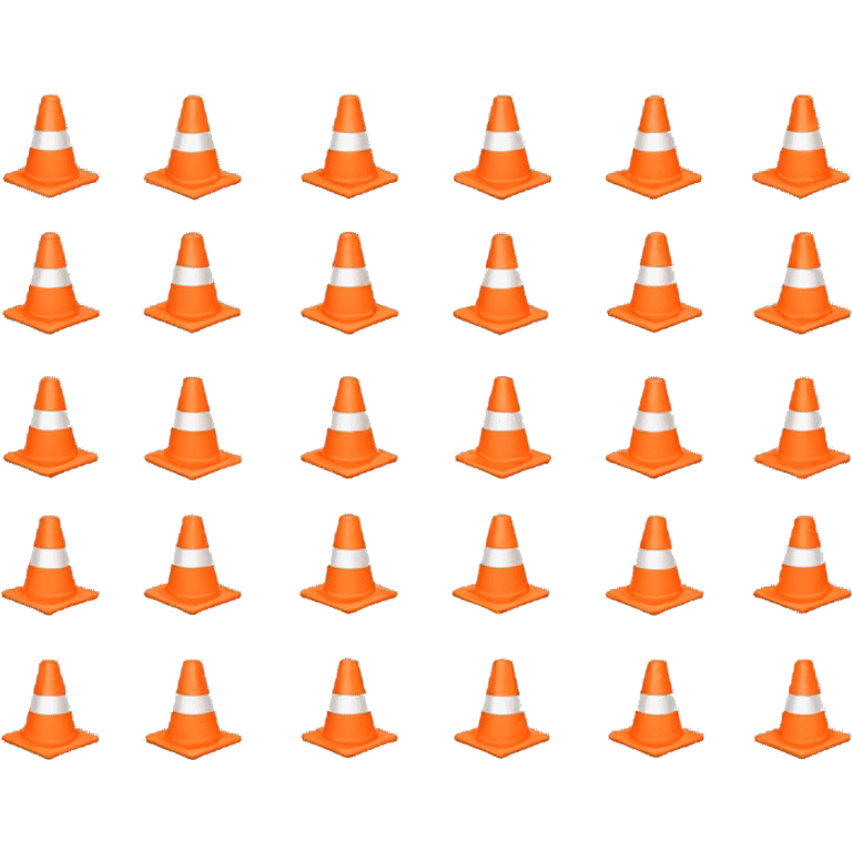 a traffic cone emoji