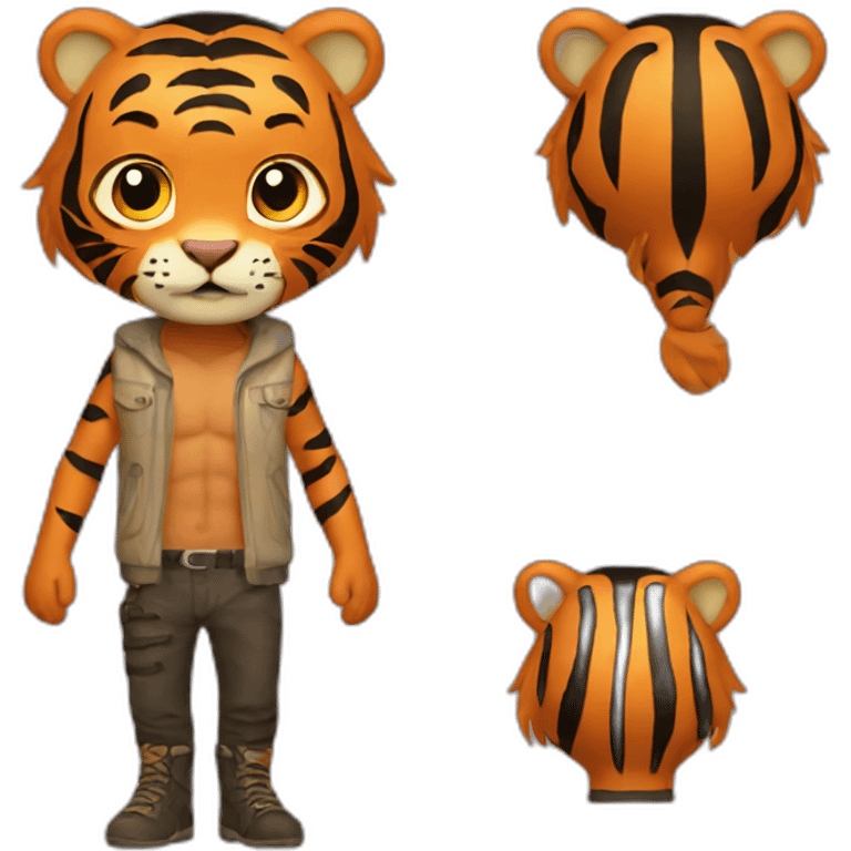 Tiger man emoji