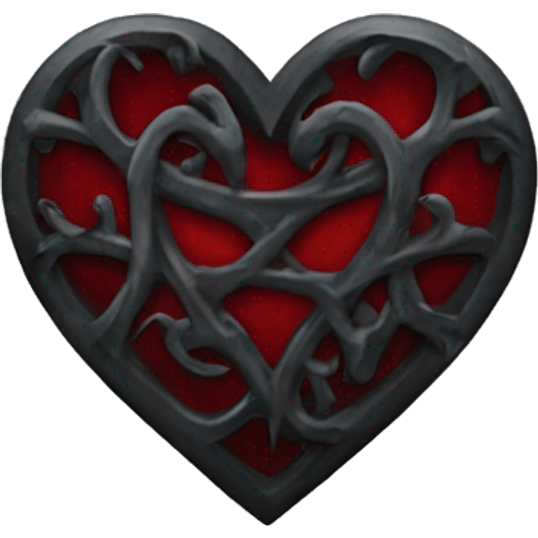 Gothic heart emoji