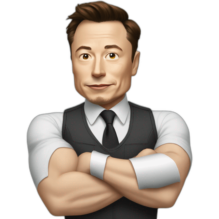 elon musk flexing money emoji