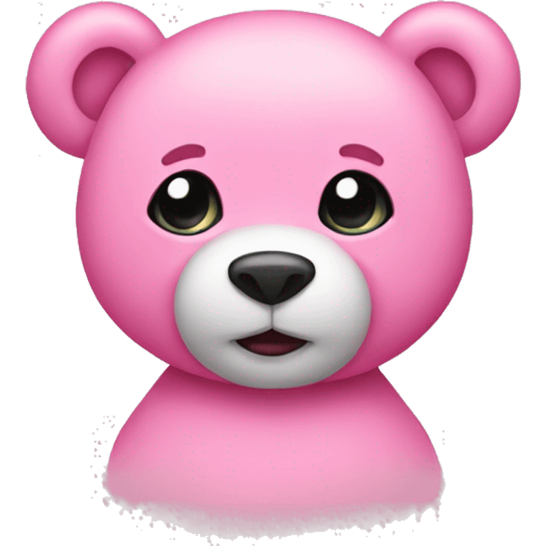 Pink teddy bear emoji