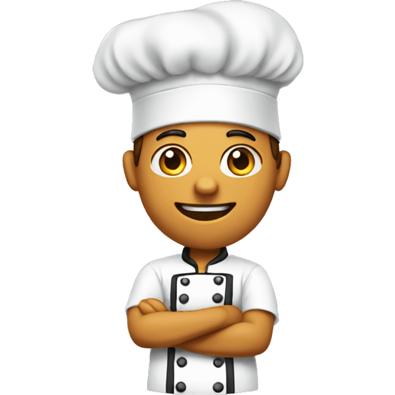 a chef wearing apron emoji