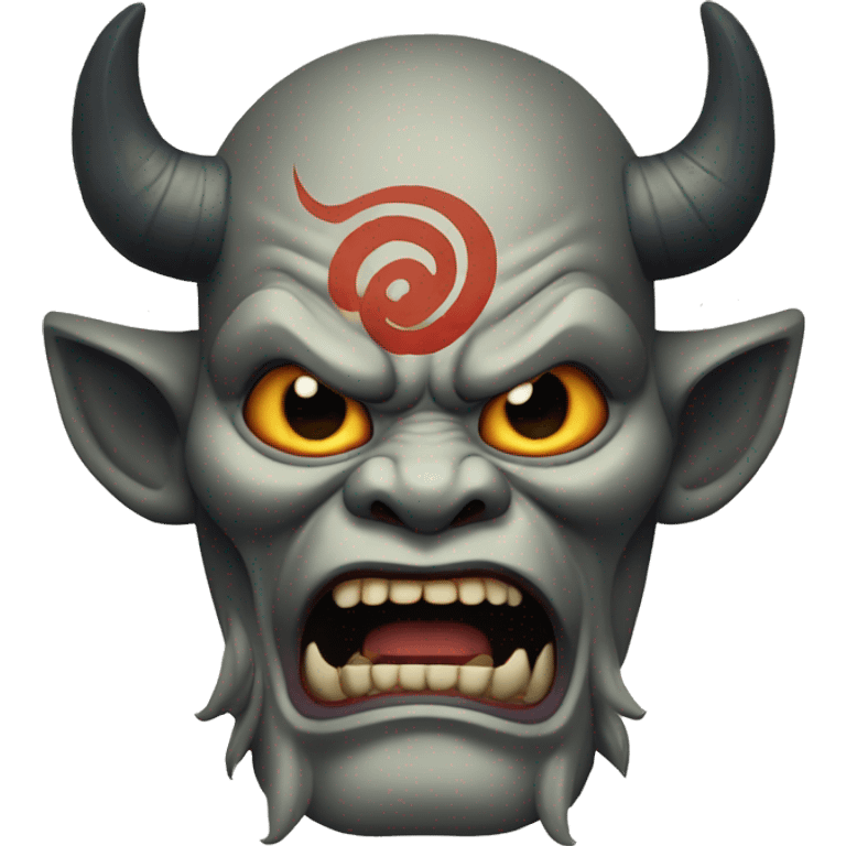 Oni, yokai, japanese demon emoji