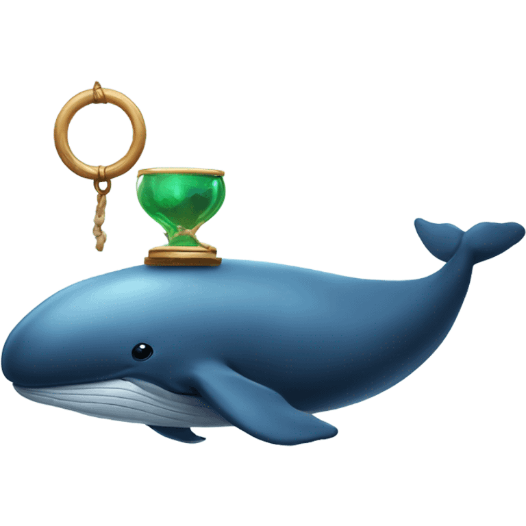 Whale with a Monacle emoji