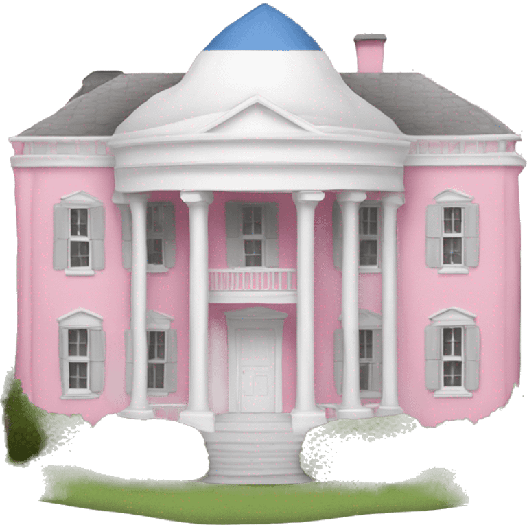 Pink White House  emoji