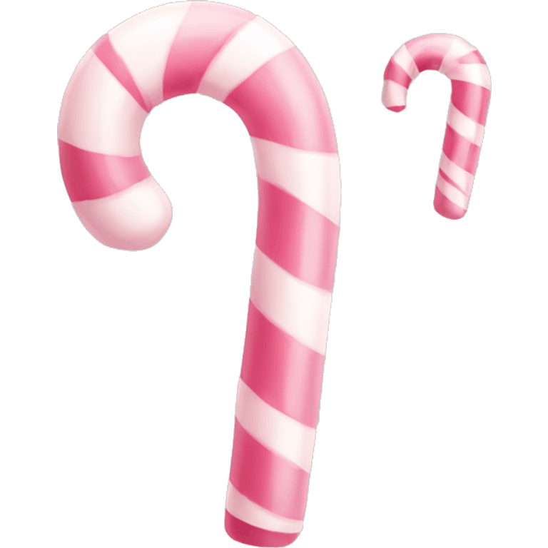 pale pink candy cane emoji