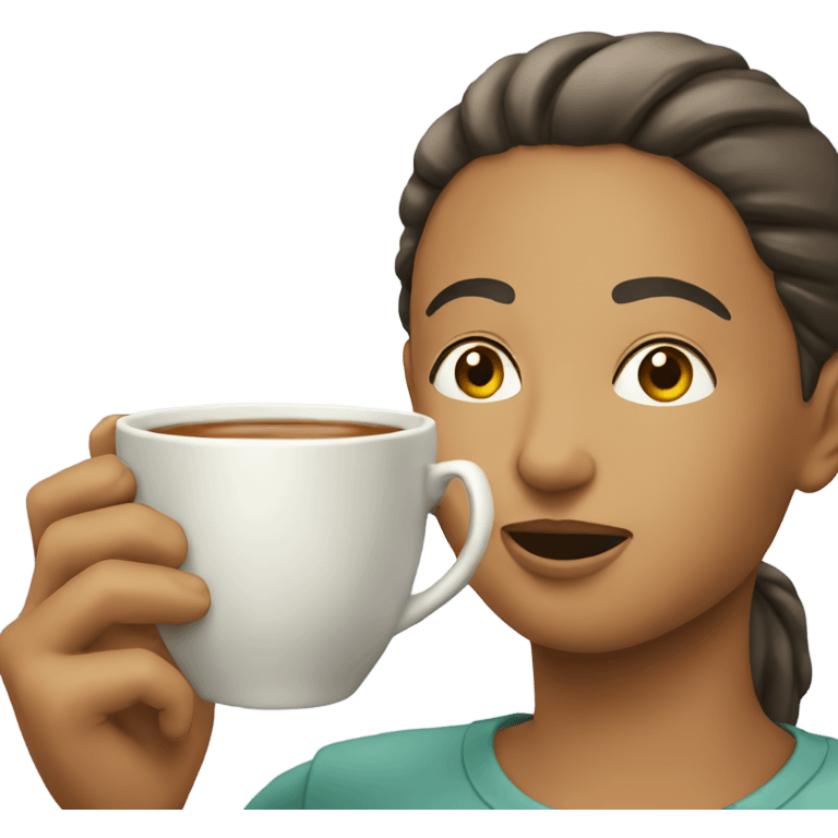 Tea sip emoji