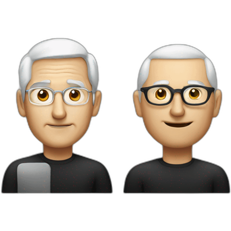 tim cooks and steve jobs emoji