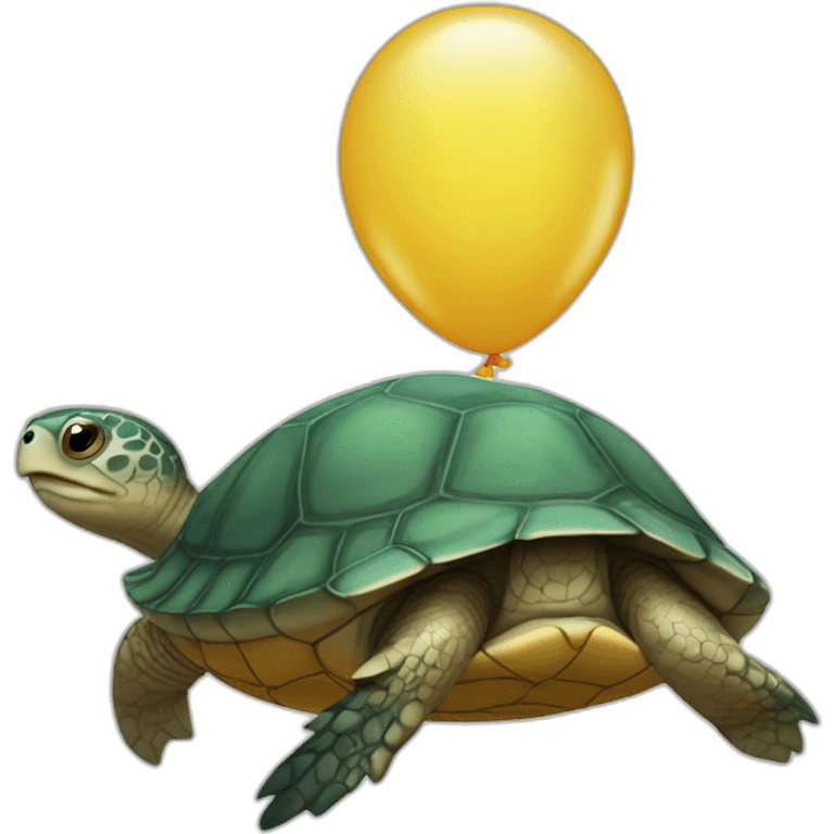 Baloon turtle emoji