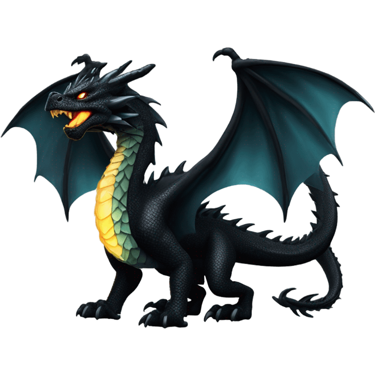 Black dragon  emoji