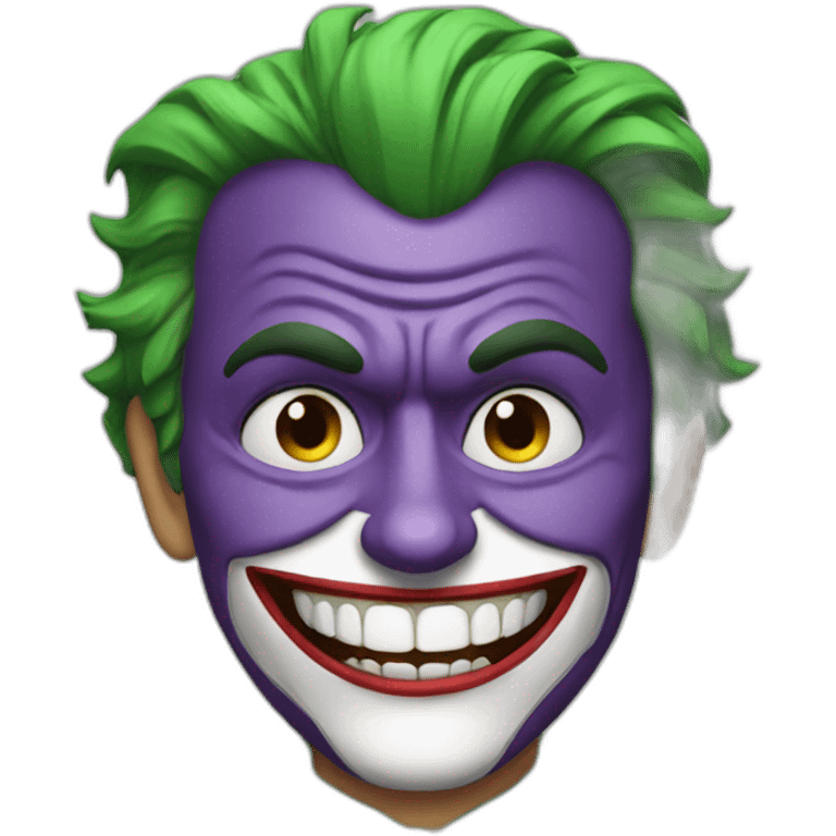 Batman as a joker emoji