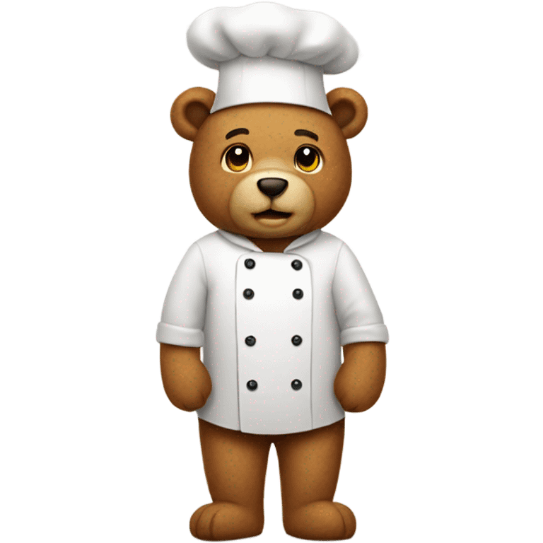 Teddy bear cook emoji