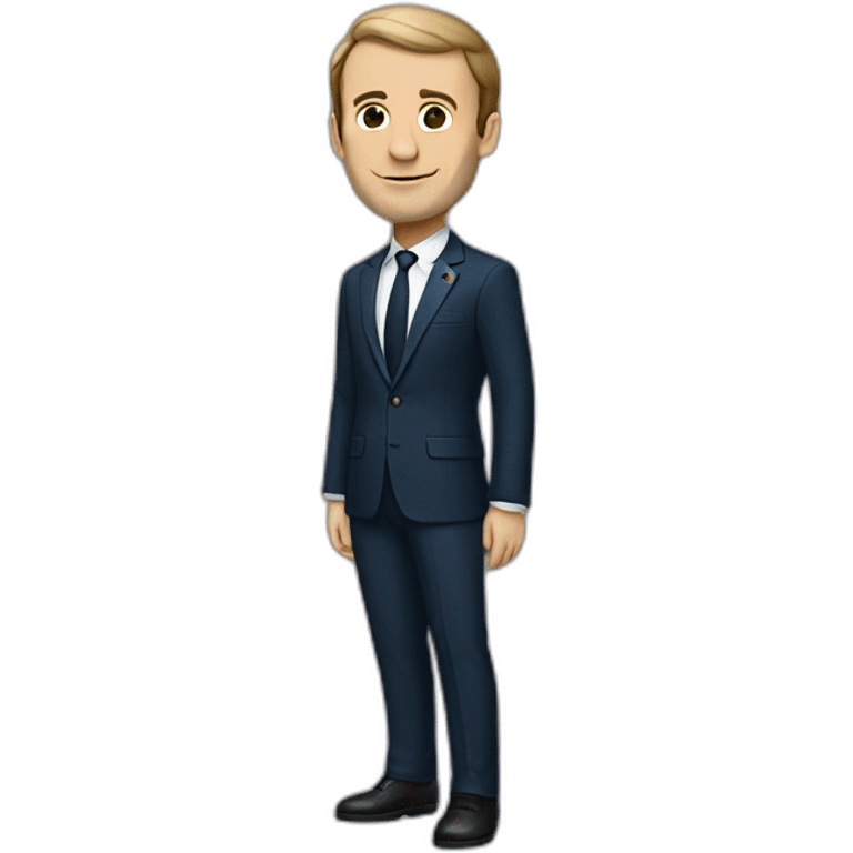 macron full body on the side emoji