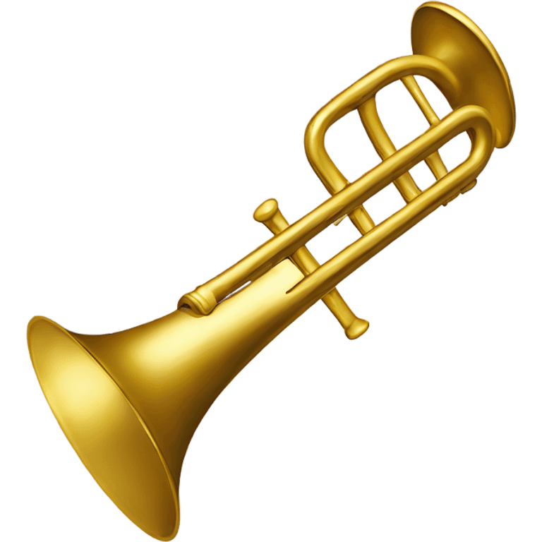 gold lacquered trombone emoji