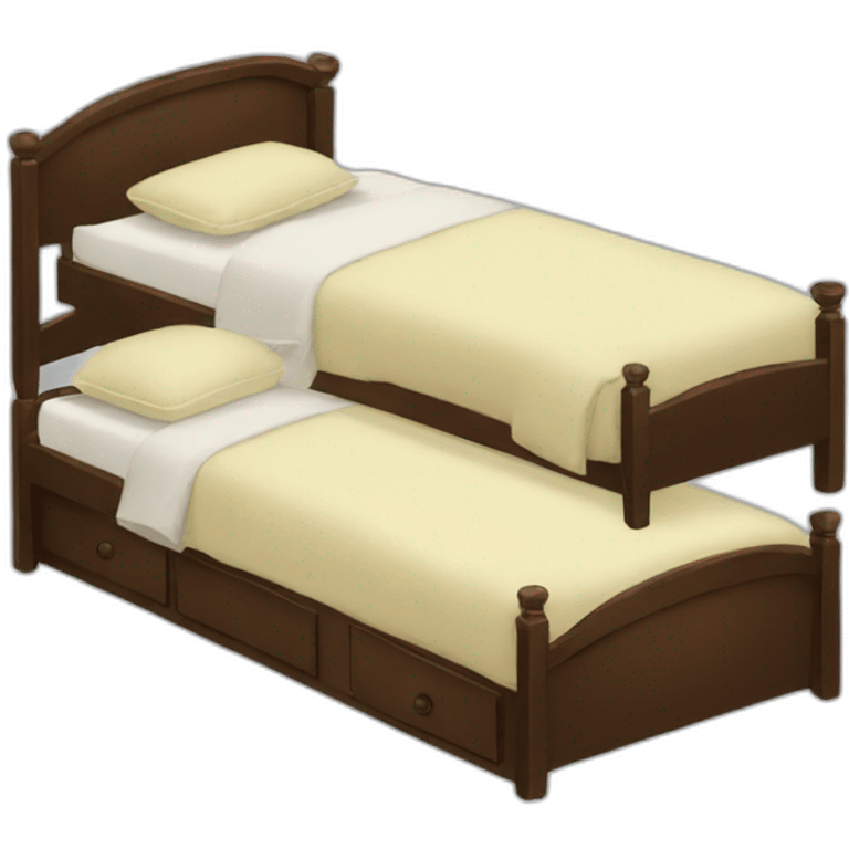 Triple bed emoji