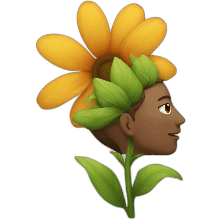 flower with human head emoji