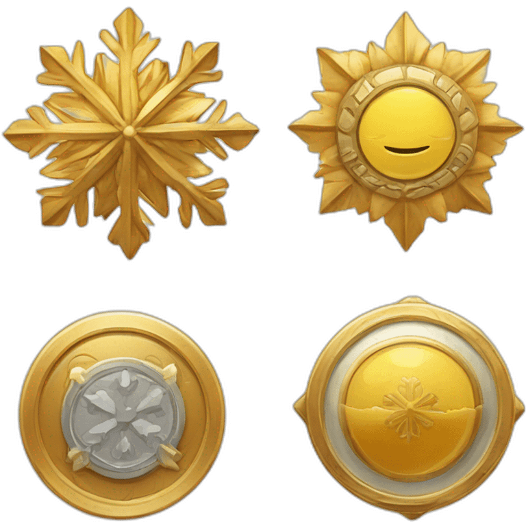 badge, medal, book, paper, scroll, new year, snowflake, pokemon, picture emoji