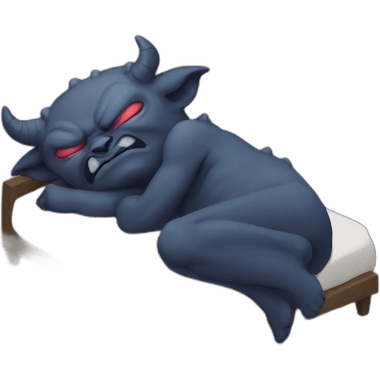 sleeping demon emoji