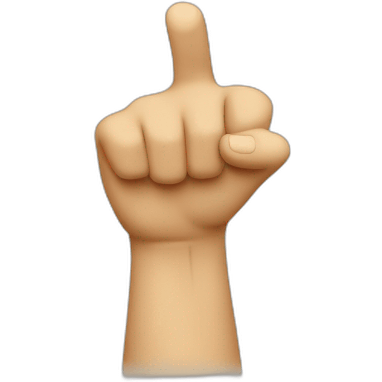 Design a pointing finger emoji directed towards the viewer emoji