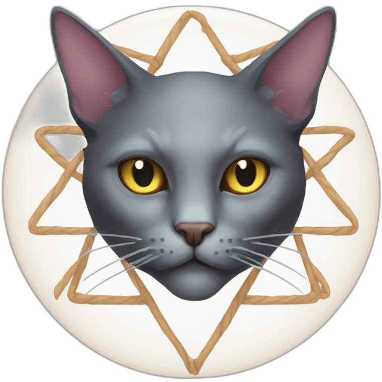 pentagram cat emoji