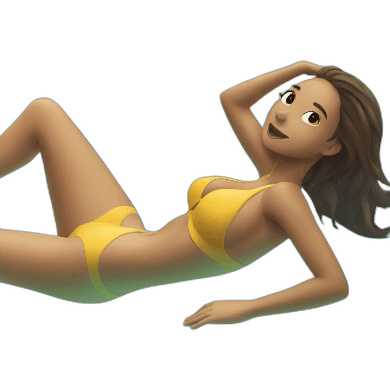 sexy girl swimming emoji