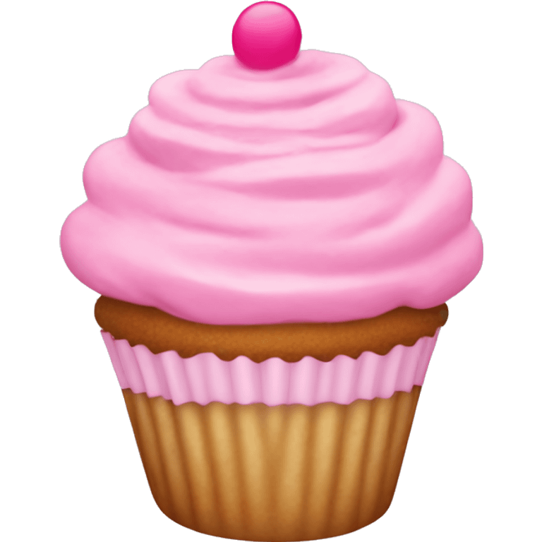 Cupcake with pink frosting  emoji