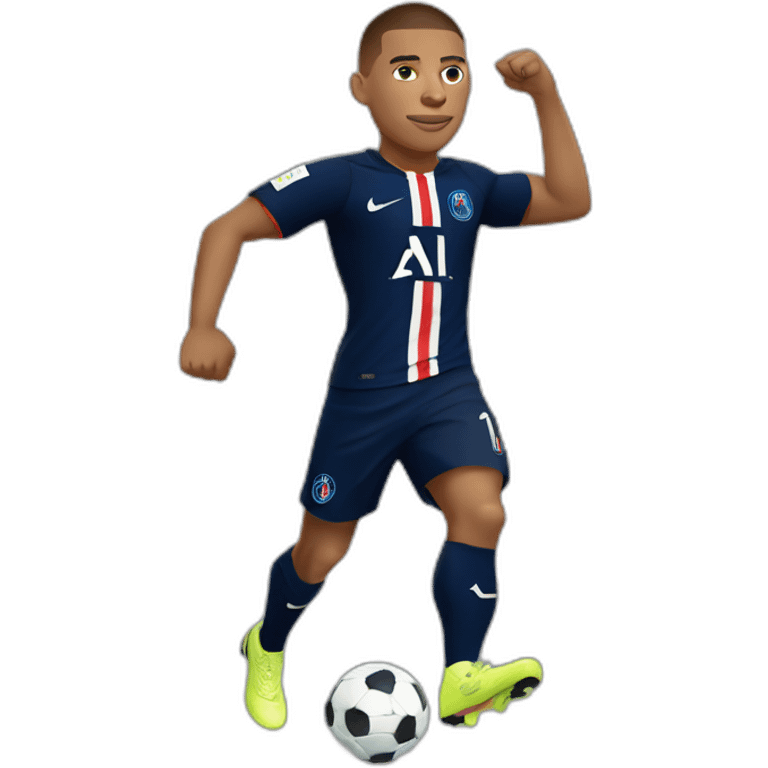 kylian mbappe, psg, buff, world cup, soccer emoji