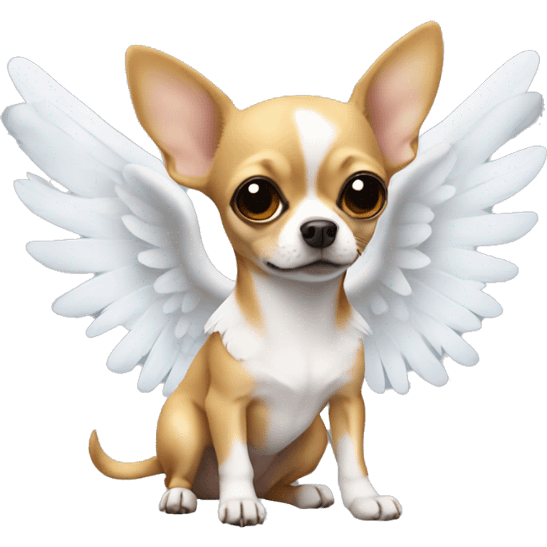 Chihuahua with angel wings  emoji