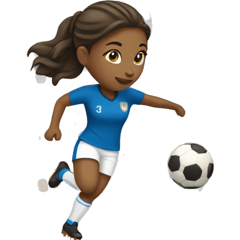 summer olympics girl playing soccer emoji