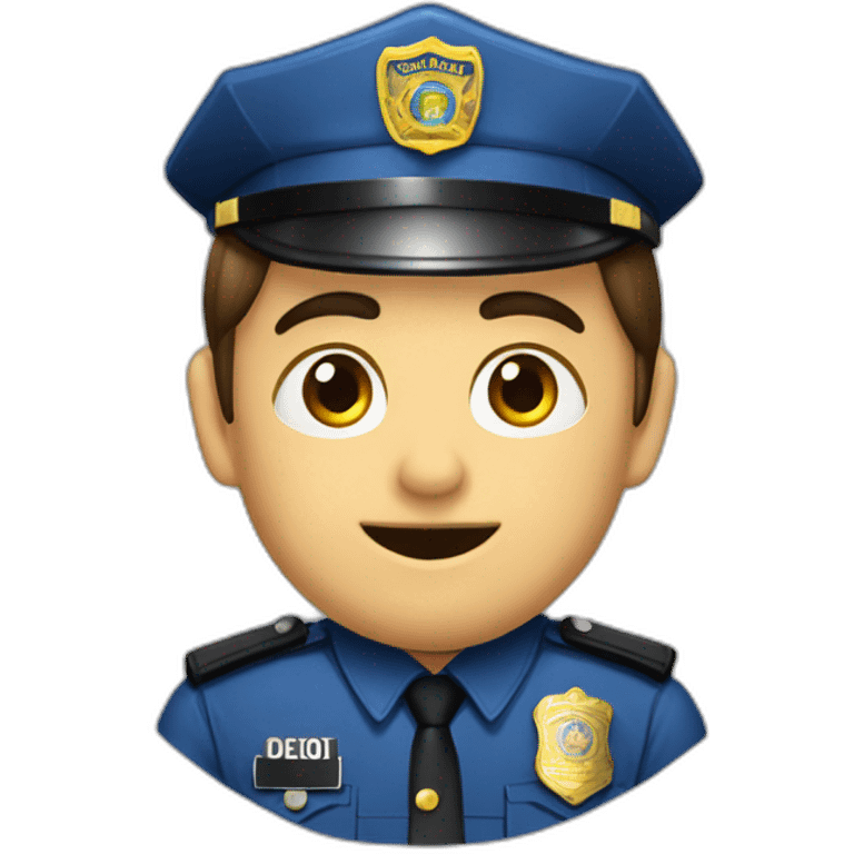 Policía con perilla emoji