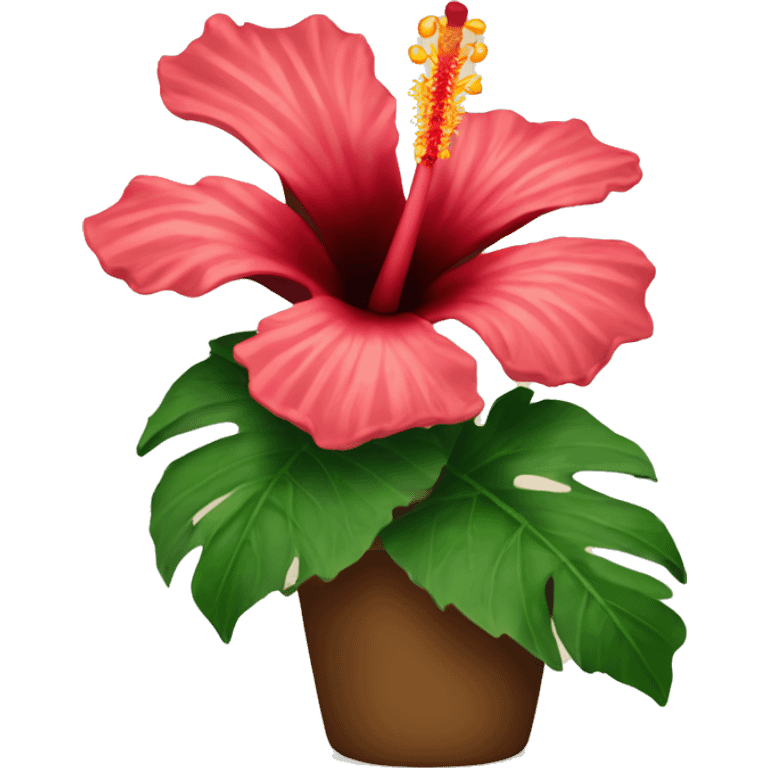 hibiscus flower  emoji