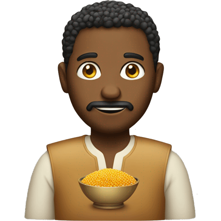 man in couscous emoji