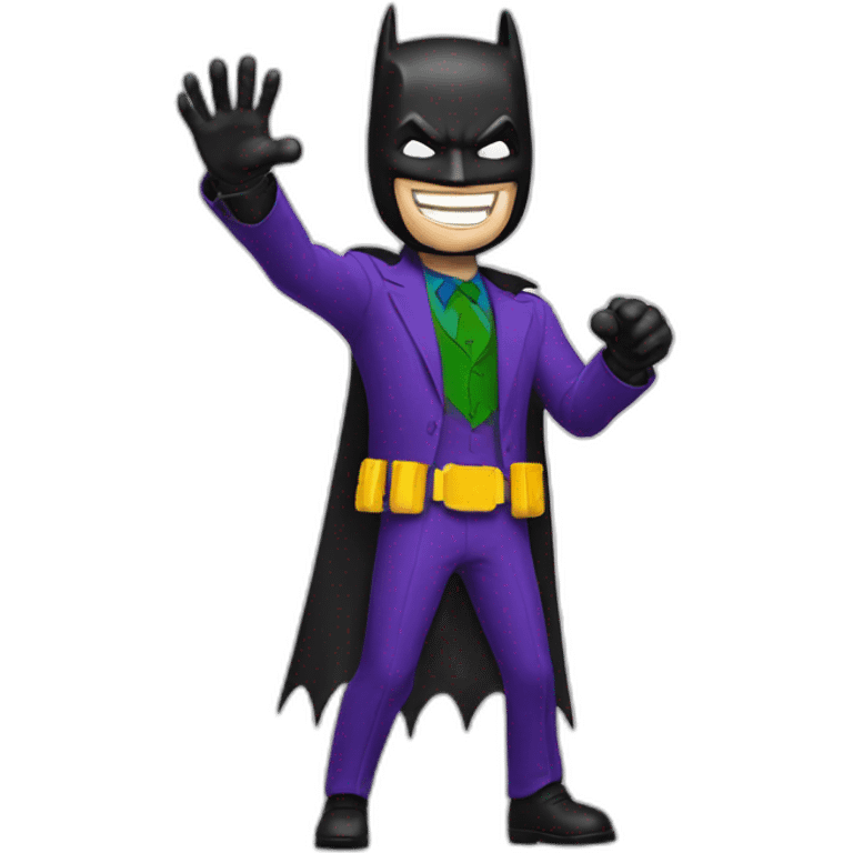 batman with joker high five emoji