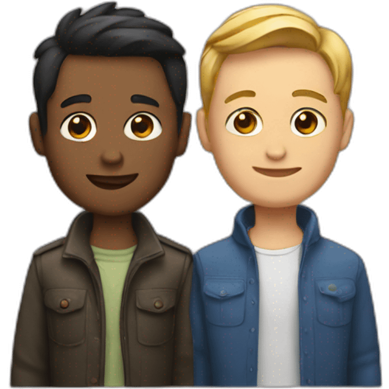 un couple gay emoji