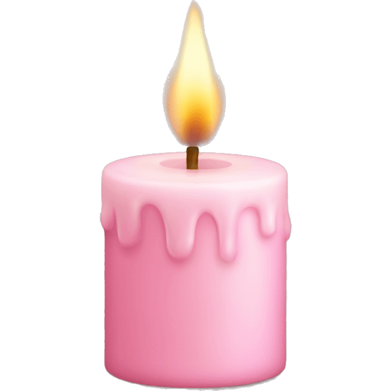 light pink candle emoji