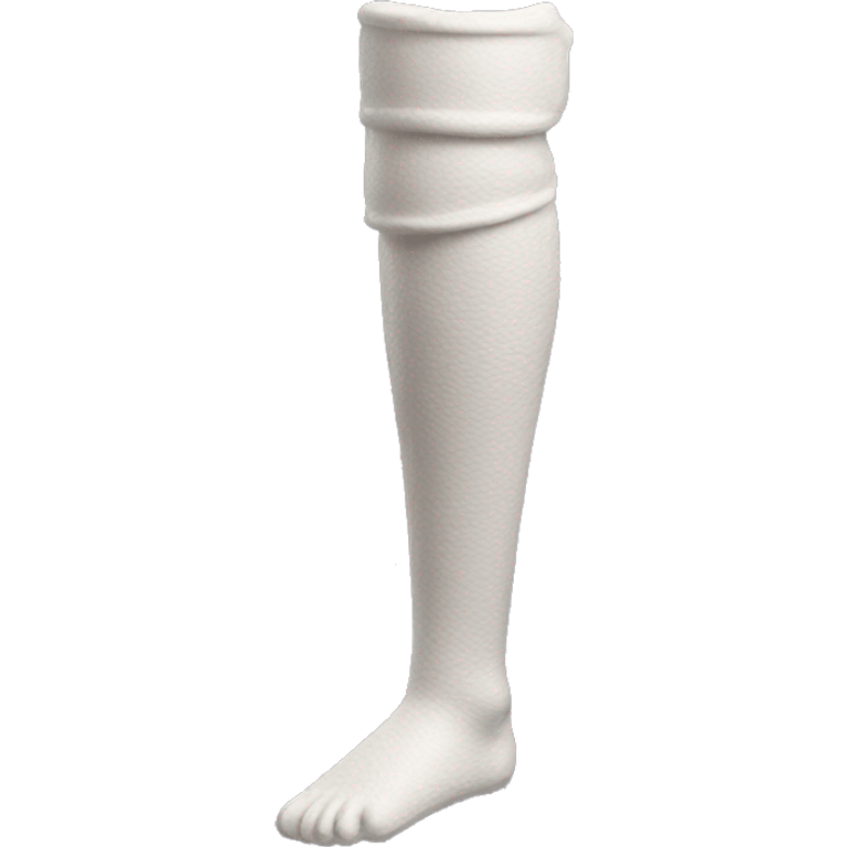 Detailed plaster leg cast  emoji