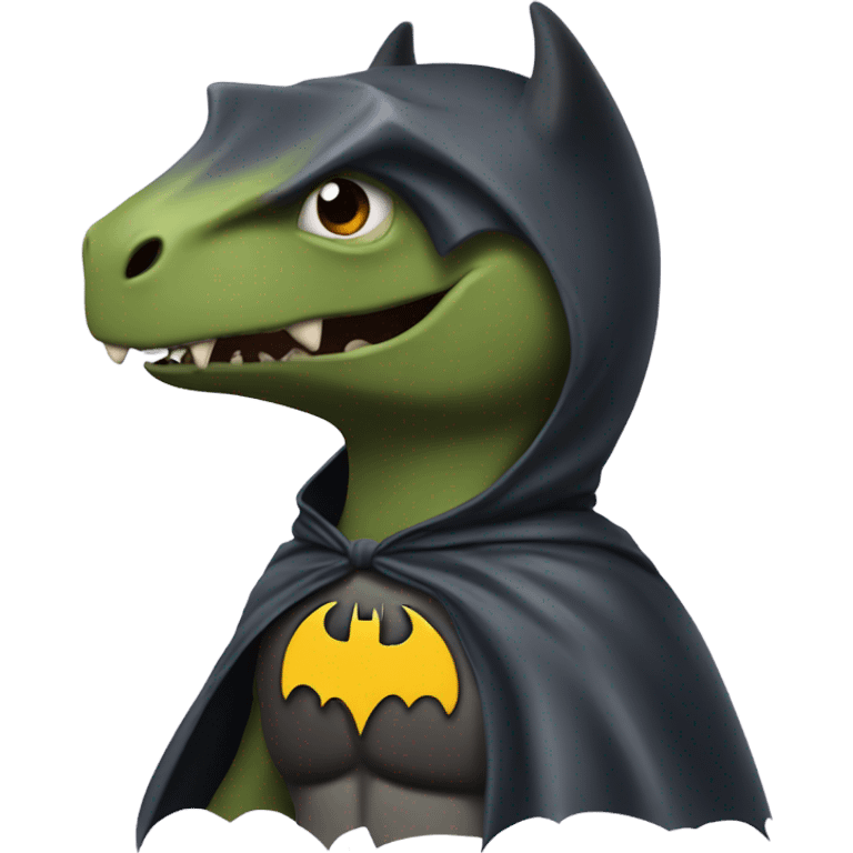 Batman but he’s a dinosaur  emoji