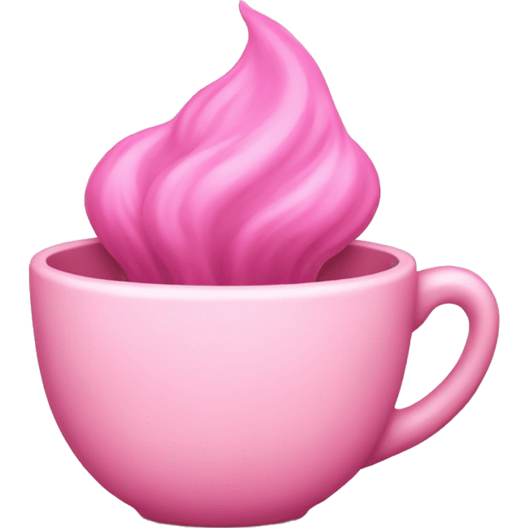 Pink cozy teacup emoji