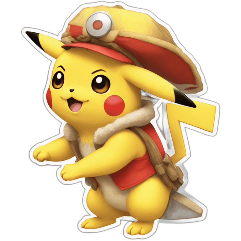 Fusion pikachu luffy emoji