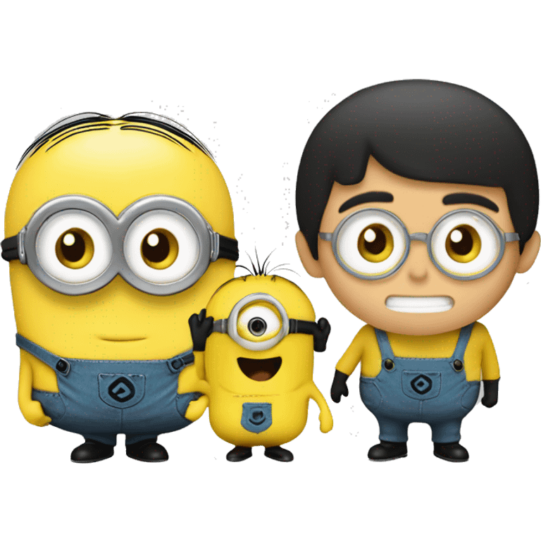 Minions' Bob + Kotaro from 'Kotaro Lives Alone' emoji